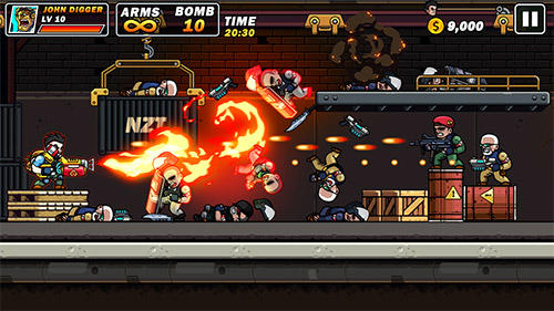 Metal mercenary: 2D platform action shooter captura de tela 1