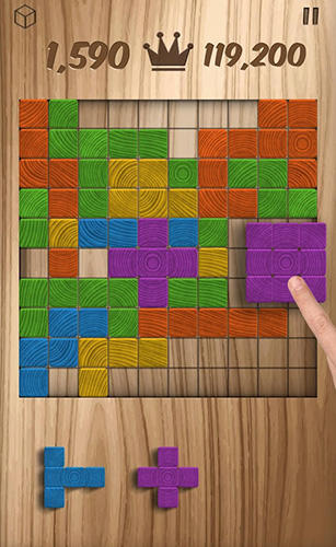 Woodblox puzzle: Wood block wooden puzzle game captura de tela 1
