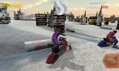 Snowbike Racing captura de tela 1