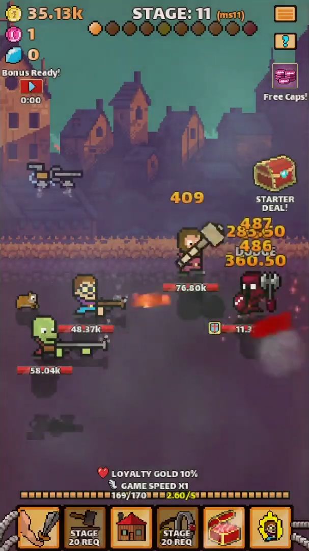 Steam Town Heroes: Idle Zombie RPG for Android