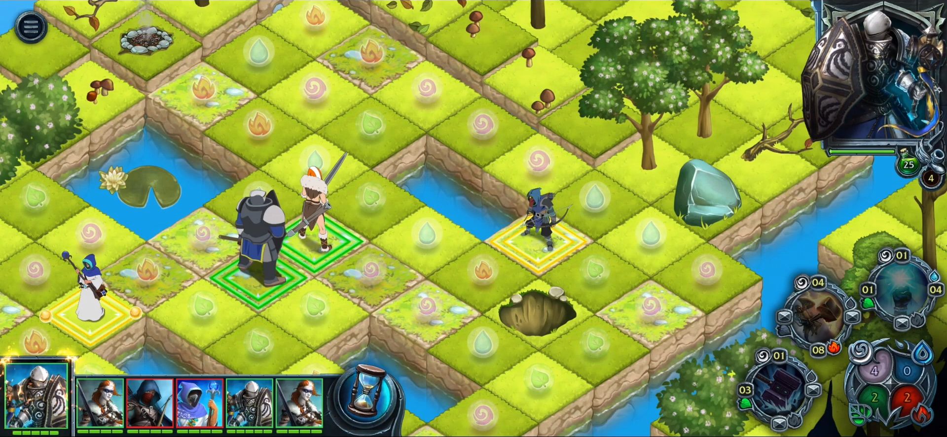 Heroes of War Magic.  Turn-based strategy captura de pantalla 1