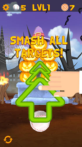 Knockdown the pumpkins 2: Smash Halloween targets скриншот 1