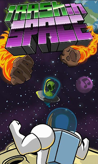 Trash in space icon