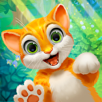 Иконка Garden pets: Match-3 dogs and cats home decorate