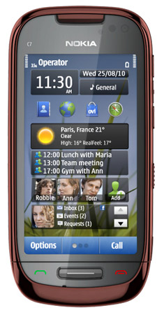 Laden Sie Standardklingeltöne für Nokia C7 (C7-00) herunter