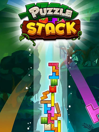 Puzzle stack: Fruit tower blocks game captura de pantalla 1