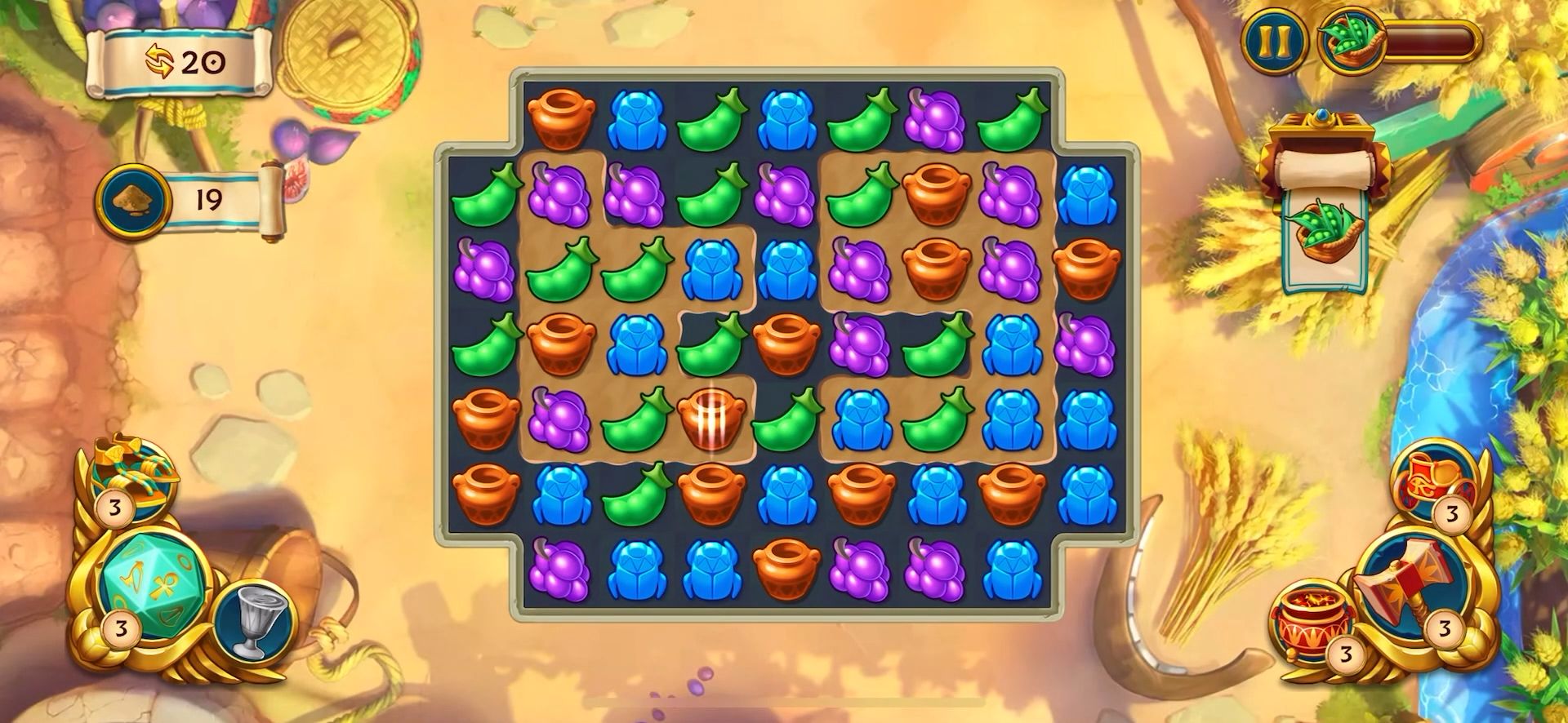 jewels of egypt: match 3 puzzle game