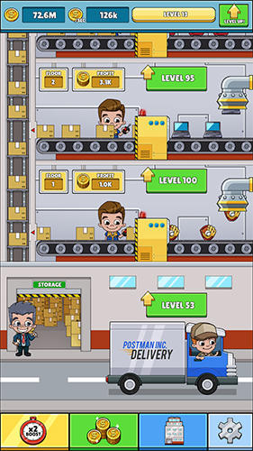 Idle box tycoon: Incremental factory game für Android