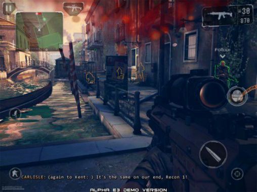 Modern combat 5: Blackout captura de pantalla 1