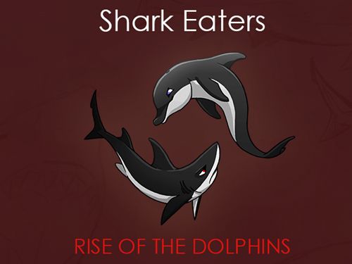 логотип Пожирач акул: Вирощування дельфіна