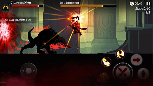 Shadow of death. Dark knight: Stickman fighting скриншот 1