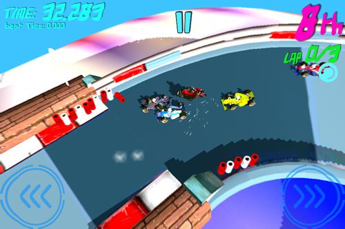 Virtual mini race for iOS devices