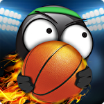 Stickman basketball icono