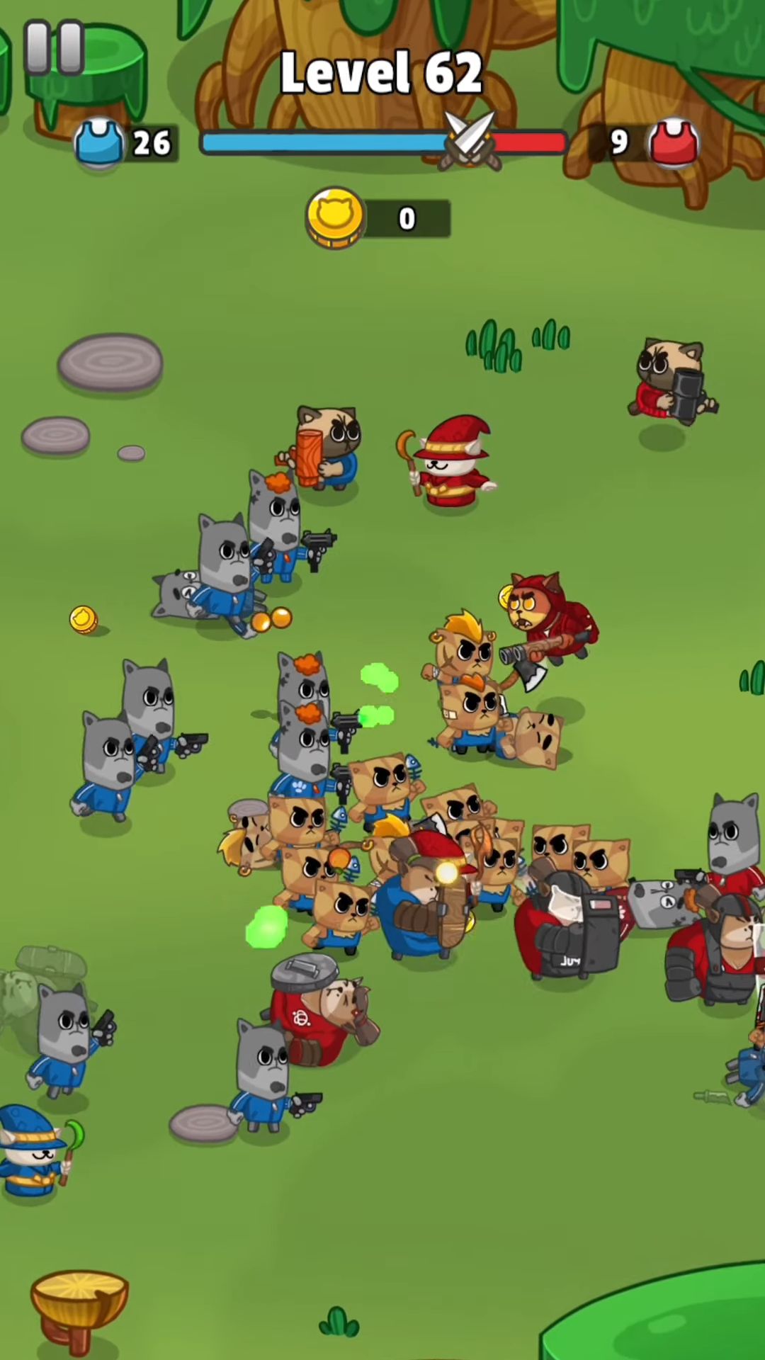 Cats Clash - Epic Battle Arena Strategy Game captura de pantalla 1