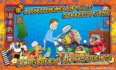 Garfields Defense Attack of the Food Invaders captura de tela 1