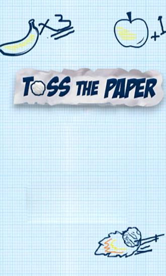 Toss the paper icon