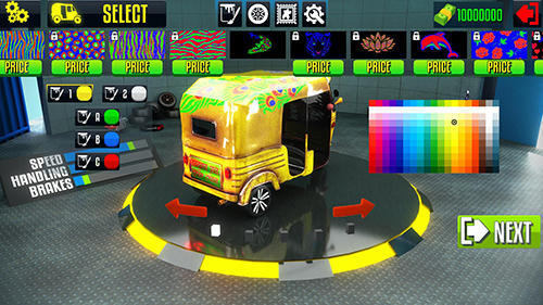 Tuk tuk drive traffic simulator 3D. Rickshaw traffic street racing скріншот 1