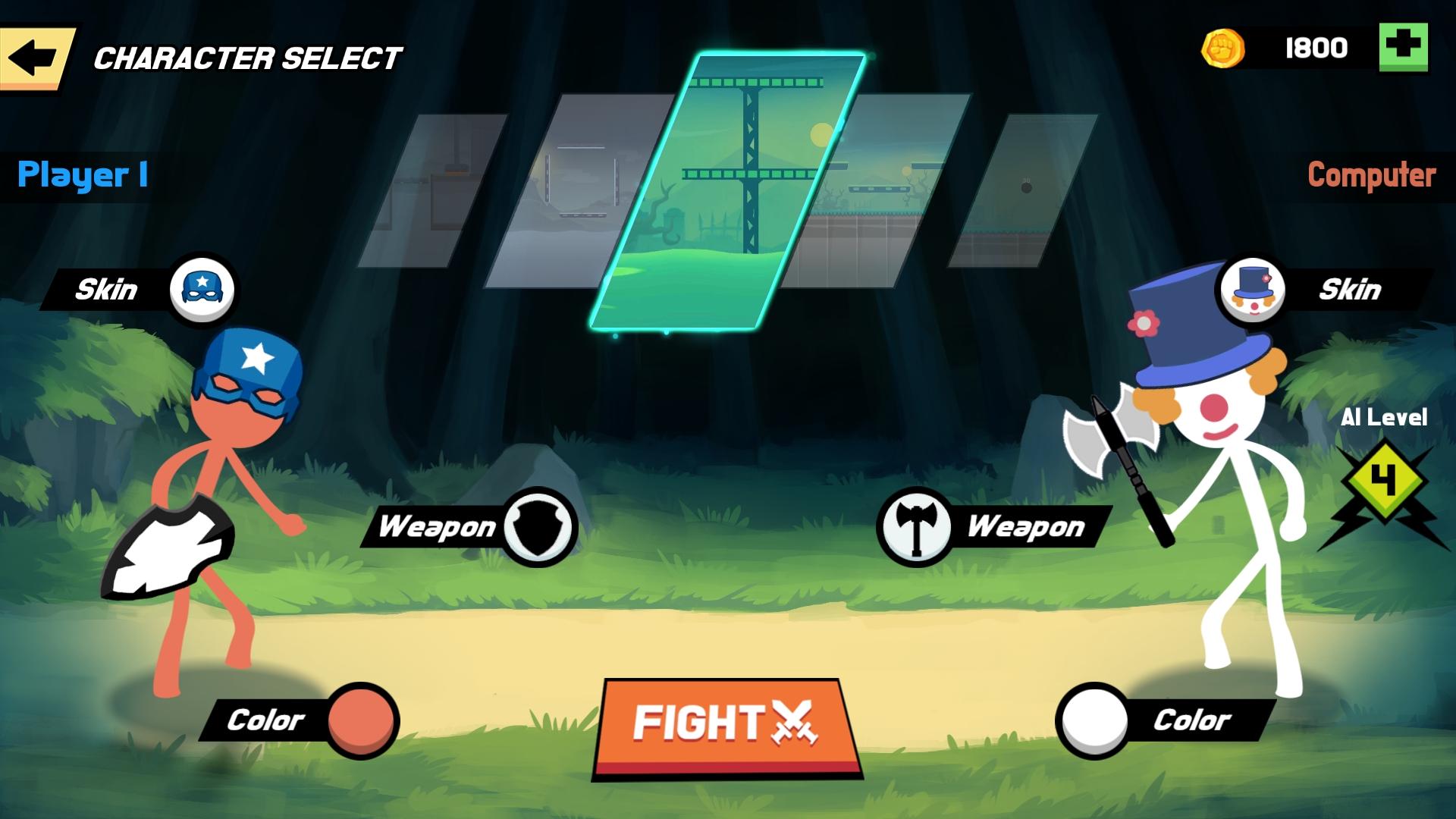 Stickman Fight Battle - Shadow Warriors captura de pantalla 1