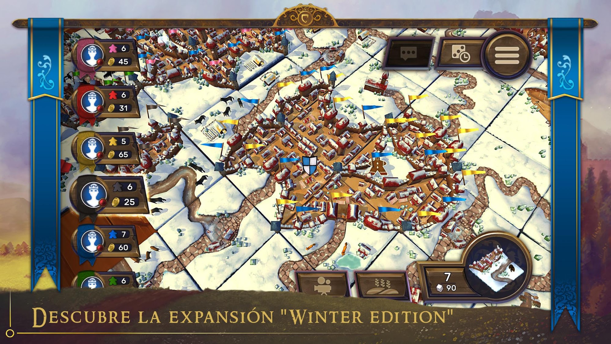 Carcassonne: Official Board Game -Tiles & Tactics captura de pantalla 1