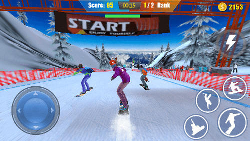 Snowboard freestyle skiing для Android