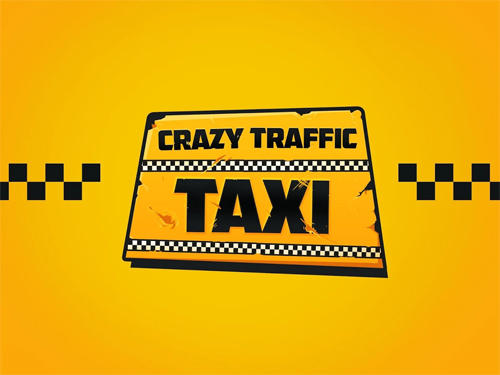 Crazy traffic taxi icon