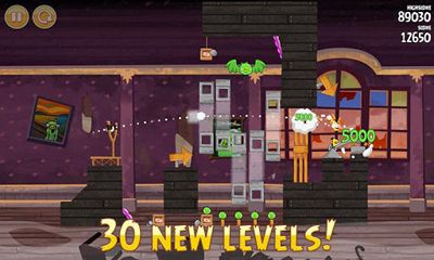 Angry Birds Seasons Haunted Hogs! captura de pantalla 1