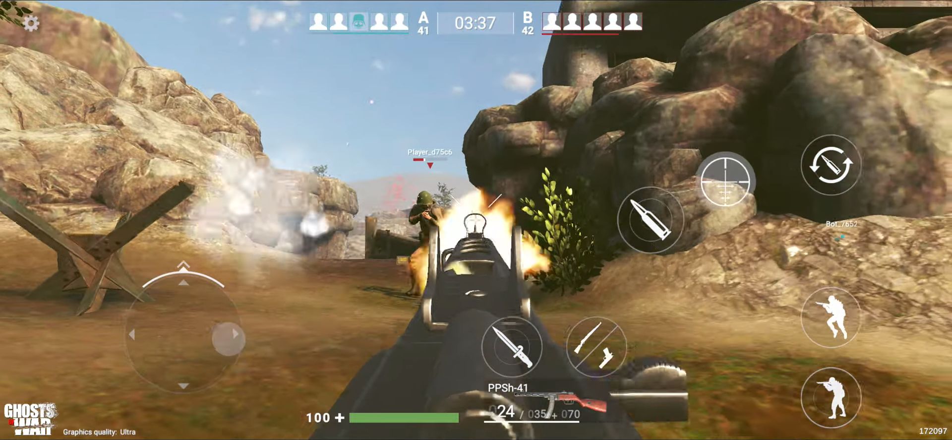 Ghosts of War: WW2 Shooting games captura de pantalla 1