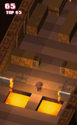 Bricky raider: Crossy captura de tela 1