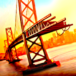 Bridge construction simulator icône