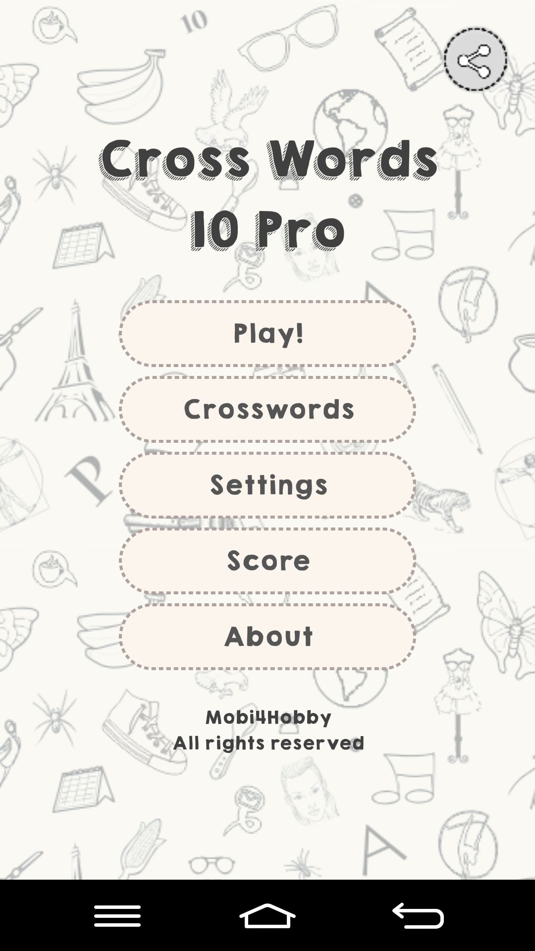 CrossWords 10 Pro captura de pantalla 1