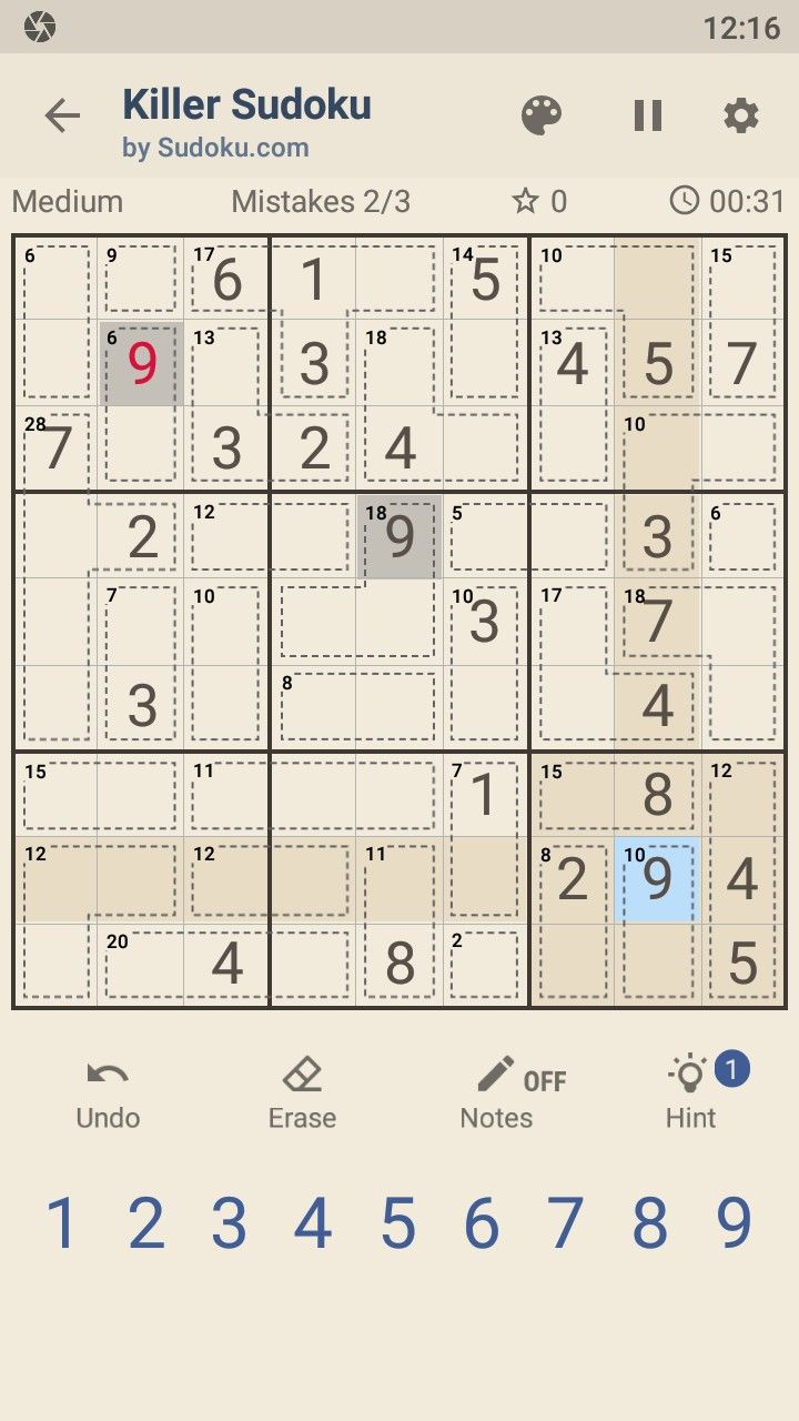 Killer Sudoku by Sudoku.com - Free Number Puzzle for Android