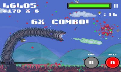 Super mega worm captura de pantalla 1