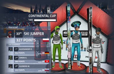 Les Sauts sur les Skis Pro en russe