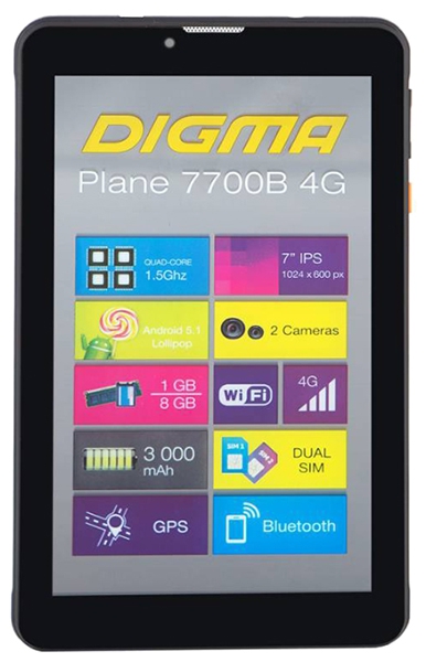 Digma Plane 7700B apps