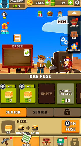 Wild west: Explore shoot trade для Android