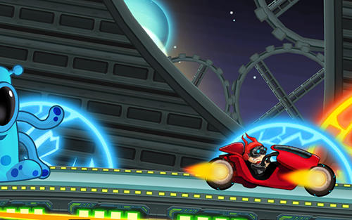 Superheroes car racing captura de tela 1