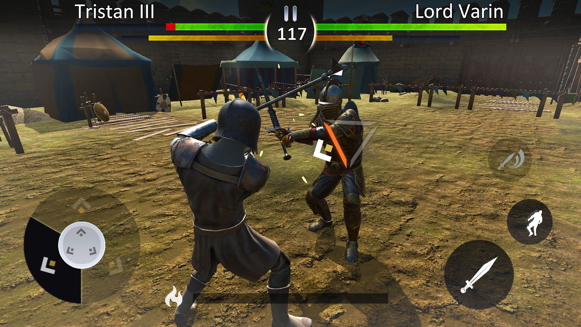 Knights Fight 2: Honor & Glory captura de tela 1