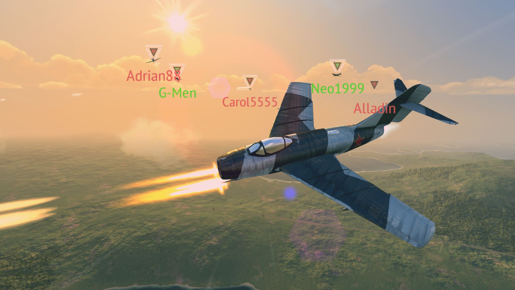 Warplanes: Online Combat captura de pantalla 1