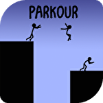 Stickman parkour platform icono
