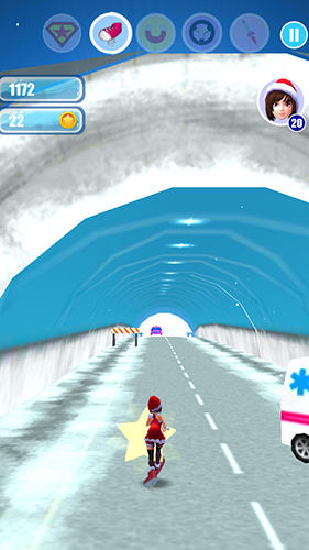 Santa girl run: Xmas and adventures screenshot 1