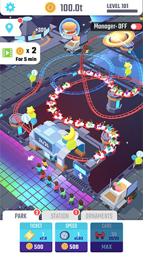 Idle roller coaster para Android