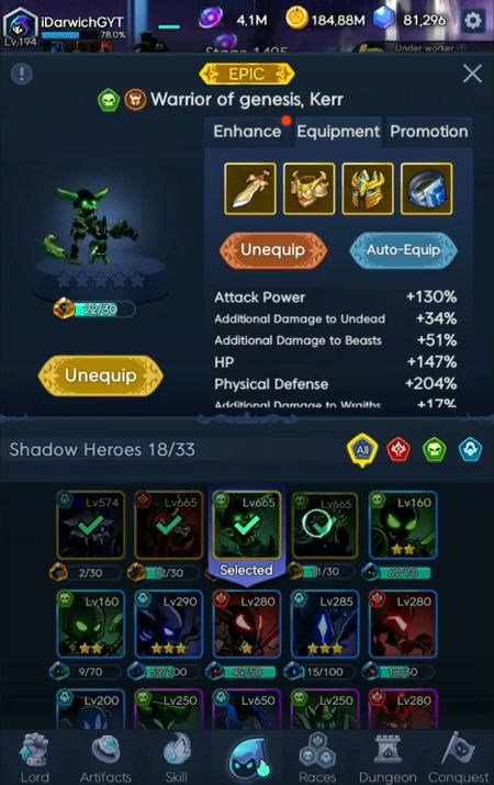 Shadow Knights : Idle RPG for Android