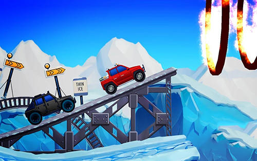 Arctic roads: Car racing game captura de pantalla 1