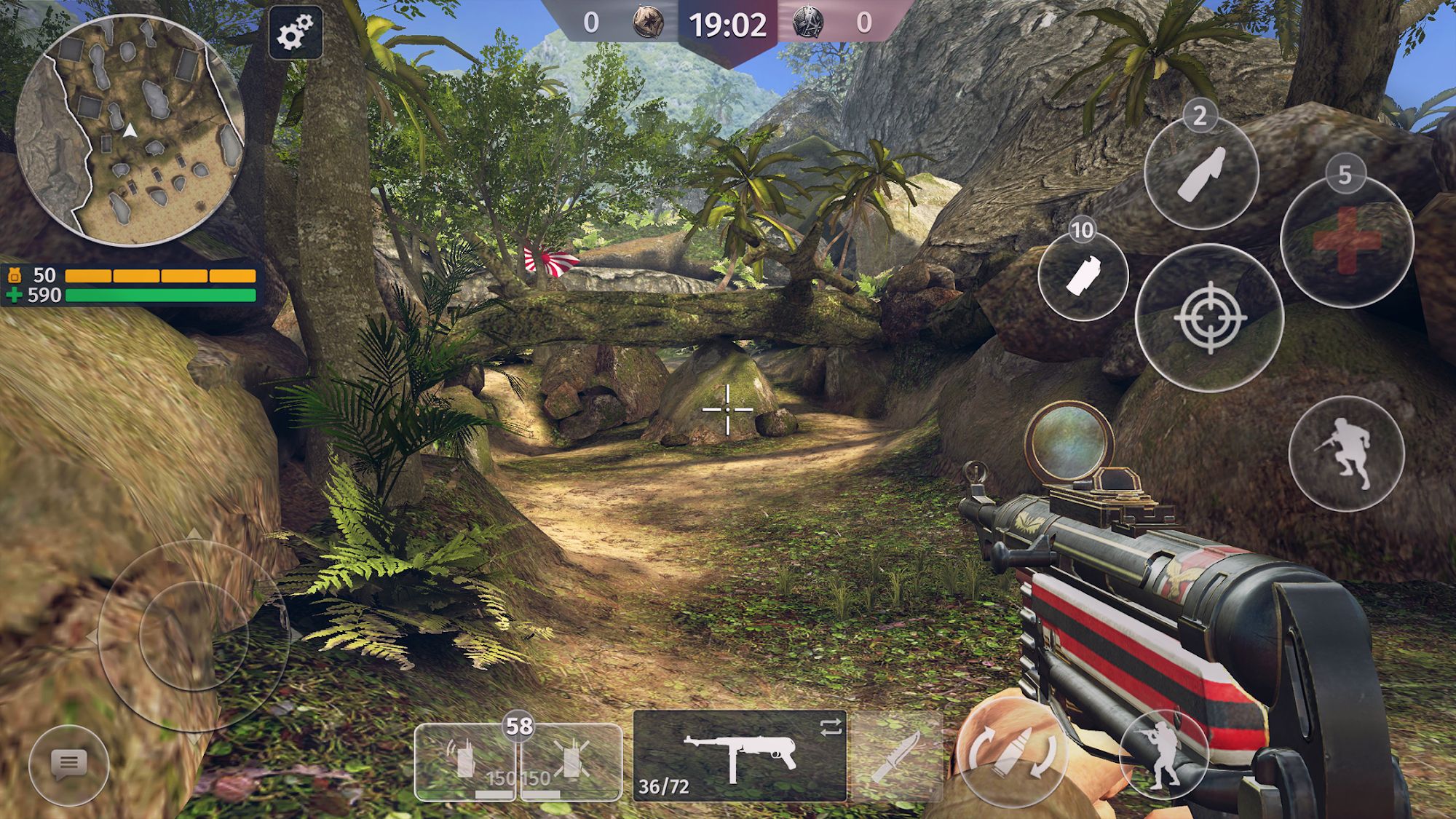 Jogo de Tiro Para Celular World War Heroes: Guerra FPS Android ios Gameplay  
