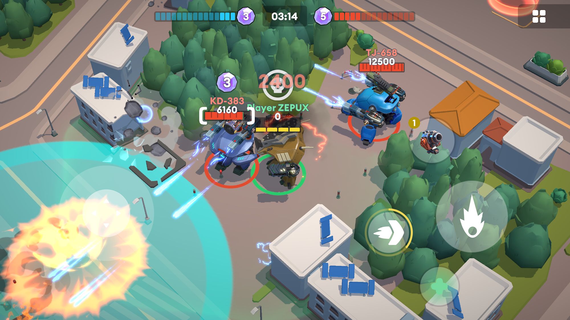 Little Big Robots. Mech Battle screenshot 1