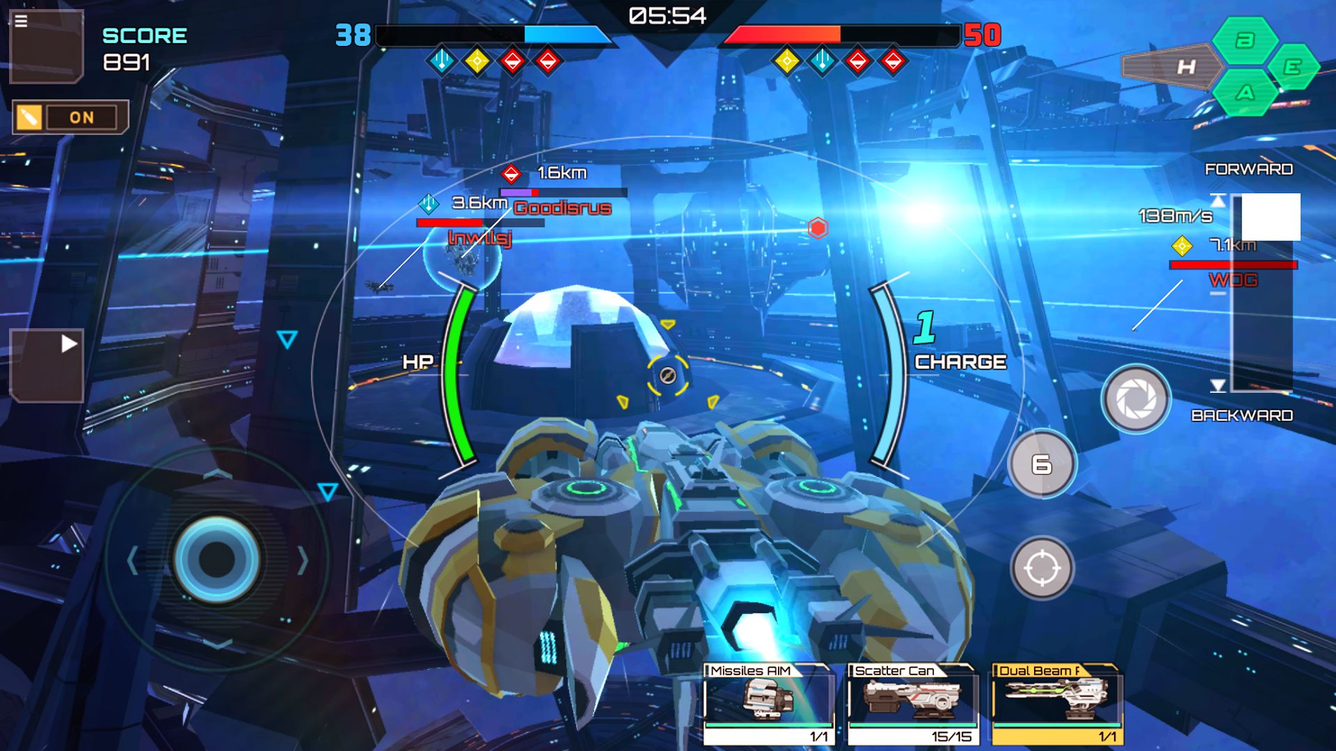 Iron Space: Real-time Spaceship Team Battles для Android
