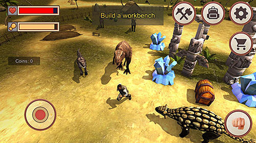Jurassic dino island survival 3D captura de tela 1