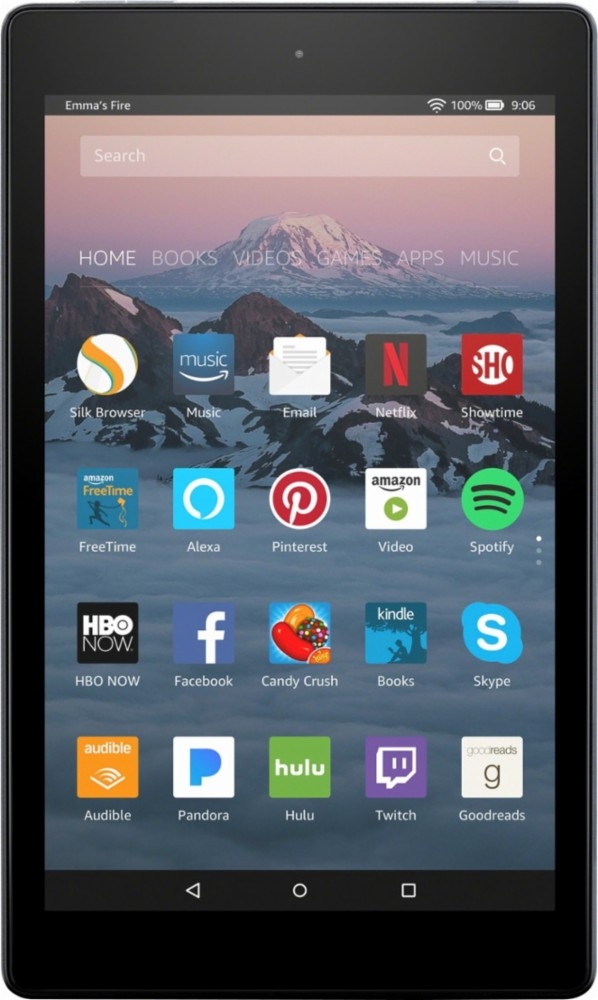 Amazon Fire HD8 (2017) apps