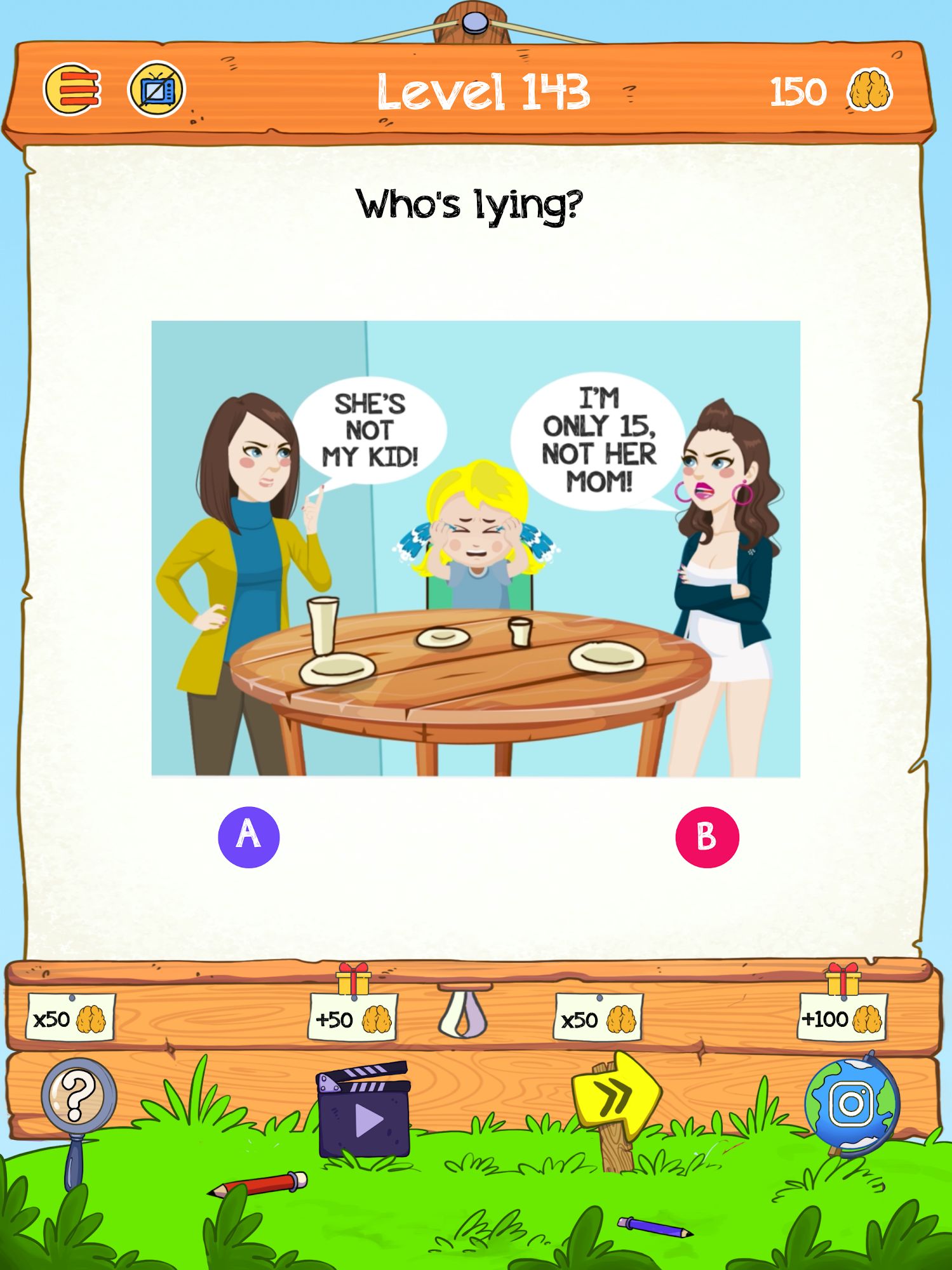 Braindom 2: Who is Lying? Fun Brain Teaser Riddles for Android