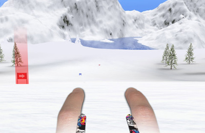 Touche les Skis 3D en russe
